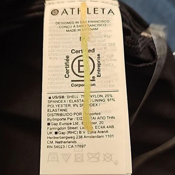 Athleta Crossed Bikini Top, Size Medium, Black, NWT - Picture 6 of 9